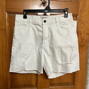 Wrangler white shorts size 10 NWT